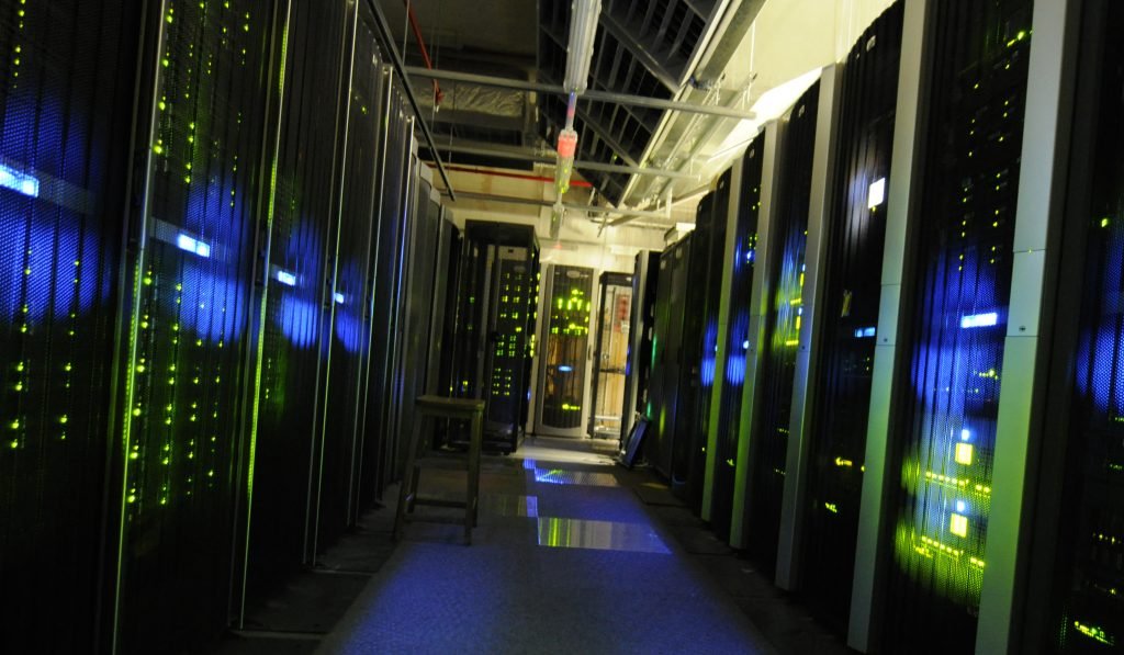Server room housing institutional records infrastructure